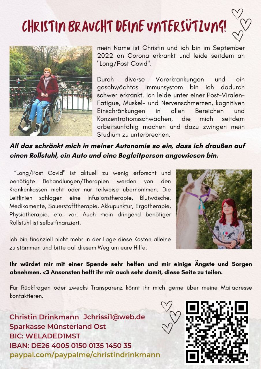 Christin braucht deine Unterstützung!